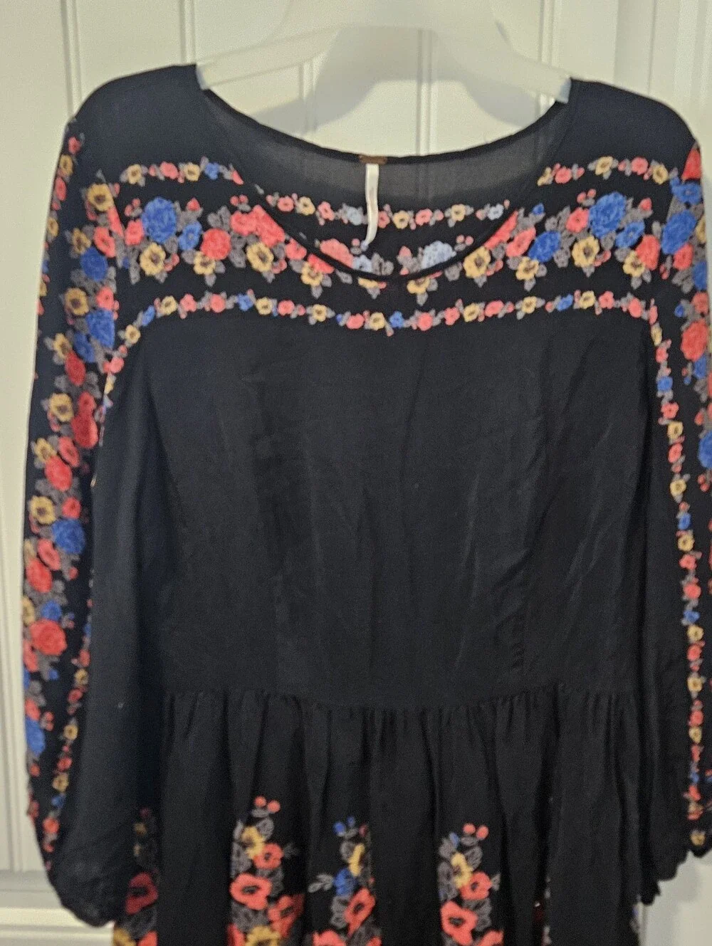 Free People Dress Floral Boho Hippie Womens 12 - Picture 2 of 7